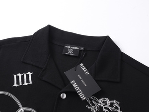 Ensemble T-shirts et Shorts 100% Coton de Qualité Supérieure pour Hommes, avec Impression de Lettres Personnalisée, Style Streetwear Tendance, Collection Mixed Emotion - Product Image 5