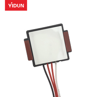Interrupteur à capteur tactile 12V DC pour éclairage de miroir avec driver d'alimentation 35x35cm à montage interne