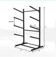 Surf board Display Aufbewahrung ständer Rolling Rack mit Rädern Kayak Kanu Paddle Board Klapp regale