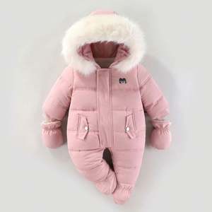 Traje de Nieve para Bebés y Niños Pequeños, Sudadera con Capucha de Forro Polar Cálido, Mono con Capucha para Invierno, Abrigo Tipo Romper para Bebés de 6 a 12 Meses - Product Image 2
