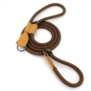 Luxury Rope Dog Leash Attractive Dog Rope Lead Cotton Braided Strong Rope Dog Leashes Pet Leads