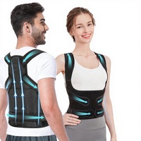 Correcteur de posture professionnel en néoprène rose personnalisé 2025, respirant, réglable, portable, soutien complet du dos, redresseur d'épaules