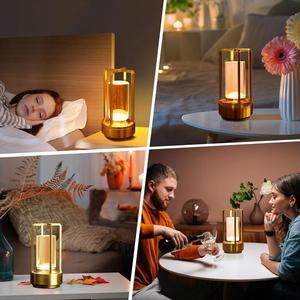 Crystal Lamp Plastic <b>Bedside</b> <b>Table</b> Bedroom <b>Led</b> Touch <b>Table</b> Lamp Restaurant Decoration Atmosphere Night Light - Product Image 6