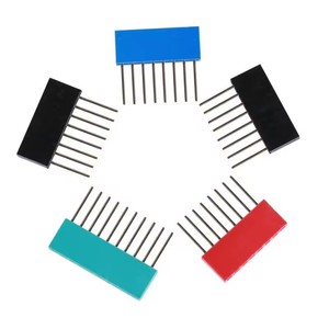 Female Tall Stackable <strong>Header</strong> <strong>Connector</strong> Socket 11mm For <strong>Arduino</strong> Shield 4-Color Black/Red/Blue/Yellow - Product Image 1