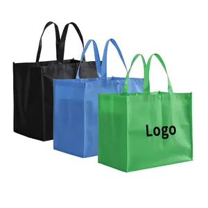 Wholesale Heavy Duty Non Woven Tote Bag Promotion Grocery Shopping Bag Reusable Non Woven Packaging Bags With Button