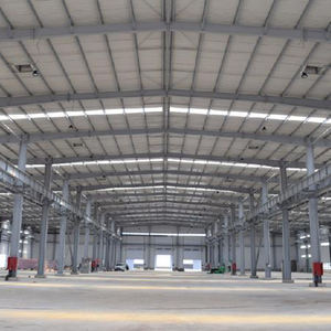 Atelier préfabriqué en acier à ossature portique pour usine de <span class=keywords><strong>ligne</strong></span> d'assemblage, à très grande portée, résistant aux typhons - Product Image 4