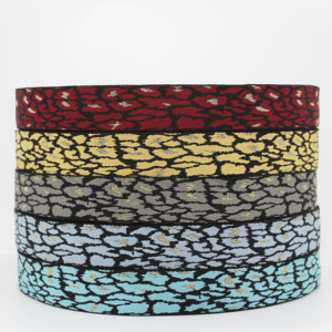 Ruban <span class=keywords><strong>jacquard</strong></span> traditionnel pour l'artisanat et les cadeaux, sangle en polyester écologique et durable, épaisseur 1,6 mm, tissu décoratif - Product Image 2
