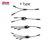 Jnicon M15 F Y Módulo 10A Conectores Solares 1 Macho a 2 Hembra y 1 Hembra a 2 Macho IP68 Conector de Panel Solar Impermeable