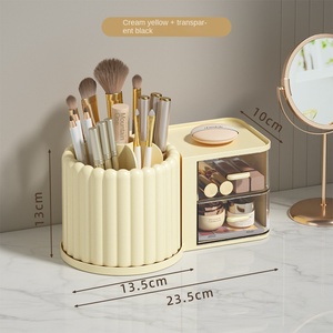 Boîte de rangement cosmétique de bureau de grande capacité Porte-stylo rotatif Brosse de maquillage Fard à paupières <span class=keywords><strong>Étagère</strong></span>s murales pour salle de bain et cuisine - Product Image 6