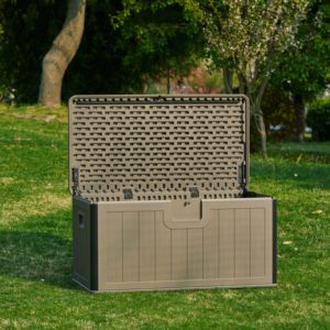 Bền 130cm hiện đại HDPE hộp lưu trữ ngoài trời Vườn <span class=keywords><strong>container</strong></span> cho hiệu quả lưu trữ - Product Image 1