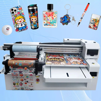 Printer UV Flatbed Multifungsi 6090 Keramik 60*90cm dengan Print Head i3200, Printer UV Flatbed untuk PVC dan Logam dengan Kamera