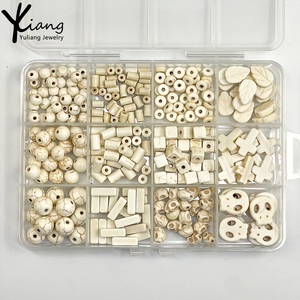 Nieuwe witte ronde platte schelp- en koraalkralenset voor het maken van doe-het-zelf-armbanden en kettingen - Product Image 5