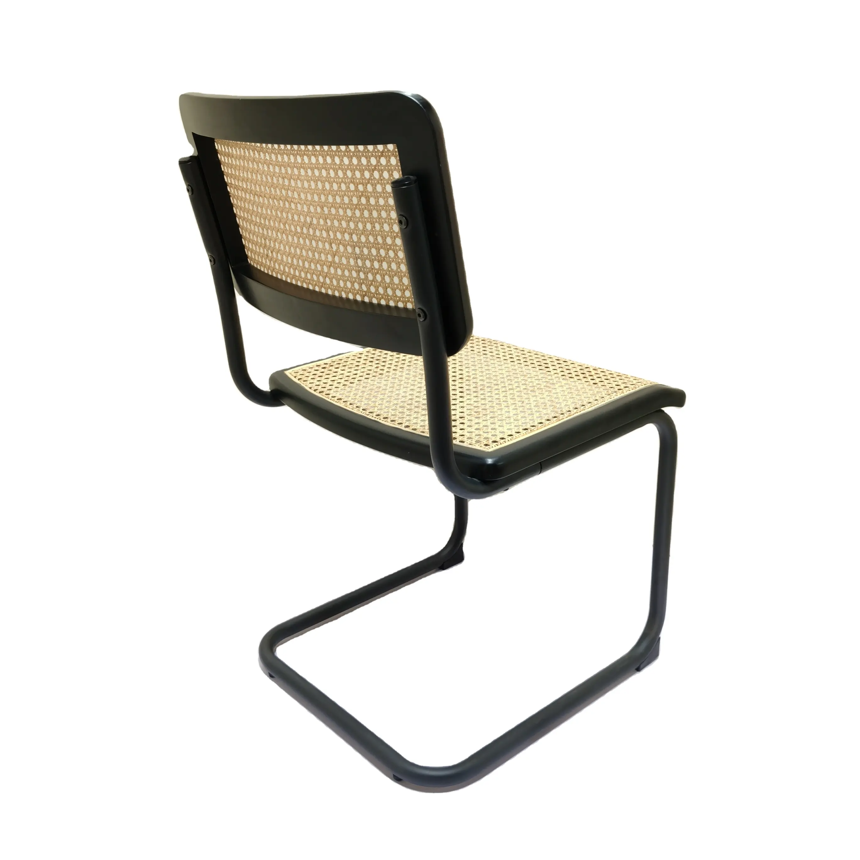 เก้าอี้หวายไม้เนื้อแข็งสำหรับใช้ในบ้าน,เก้าอี้แบบย้อนยุคมีพนักพิงเก้าอี้รับประทานอาหารแบบเรียบง่าย