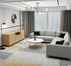 Alfombra Axminster de Moda, Hecha a Máquina, Antiestática, Antideslizante, de Color Sólido, para Decoración Comercial y del Hogar, Entrega Rápida - Product Image 6