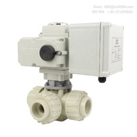 Vannes de mélange électriques à sécurité intégrée EDAK 10PPH3T/LQ+GR...-2B/2K PPH AC220V DC24V Ouverture et fermeture DN15-DN50 Vannes à bille 3 voies Type L T