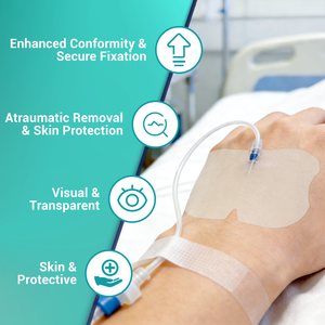 BLUENJOY Silikon IV Bandajı Epidural Kateterler, Hemodiyaliz Kateterleri, Ortopedik Pimler, İntravasküler ve Perkütan Cihazlar için - Product Image 4
