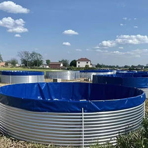 Bâche circulaire noire galvanisée pliable amovible étang de pisciculture feuille de bâche en Pvc aquarium - Product Image 5