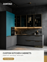 Lemari Dapur & Pintu Lemari Kayu Solid Oak Modern Buatan Khusus Kustomisasi Seluruh Rumah Lemari Dasar