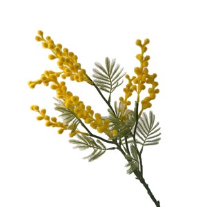 Flor Artificial de Acacia, Rama Individual, Amarilla, de Seda, Alta Simulación, Decoración para Bodas, Accesorios para Fotografía en Exteriores, Decoración del Hogar - Product Image 4