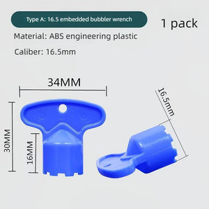 Outil <span class=keywords><strong>de</strong></span> clé pour aérateur encastré pour évier <span class=keywords><strong>de</strong></span> cuisine et <span class=keywords><strong>salle</strong></span> <span class=keywords><strong>de</strong></span> <span class=keywords><strong>bain</strong></span>, 5 pièces, avec 5 tailles M16.5, M18.5, M21.5, M24, clé <span class=keywords><strong>de</strong></span> démontage <span class=keywords><strong>de</strong></span> robinet - Product Image 4