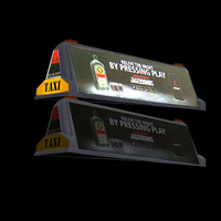 Letreros Luminosos EL Personalizados de Alto Brillo para Taxis, Letreros Publicitarios Animados para Vehículos, Letreros LED para Techo de Coche