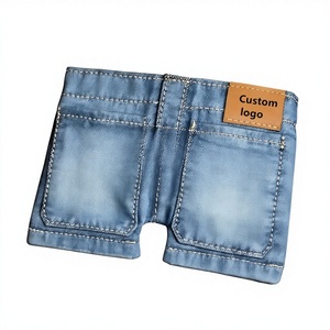 Boshiho Mini Jeans Wallet Personalized Denim Coin Purse Foldable Pants Card <b>Holder</b> Wallet - Product Image 2