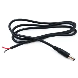 Câble d'extension d'alimentation CC noir câble adaptateur Audio pour téléphone adapter écouteur musique montre intelligente