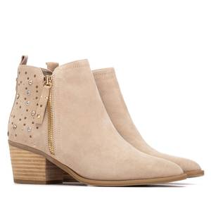 Bottines pour femmes Carmela, beige, talon de 5 cm, taille 38 - Product Image 4