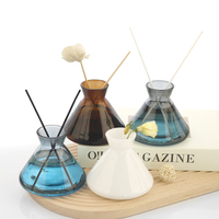 Bouteille d'aromathérapie recyclable de 250ml Bouteille de diffuseur de parfum en verre coloré
