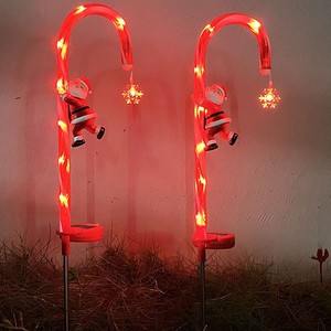 Shenzhen <strong>Outdoor</strong> Garden Pathway &amp; Holiday Decoration IP65 Santa Claus Candy Cane Crutch LED Christmas <strong>Light</strong> Solar <strong>String</strong> <strong>Lights</strong> - Product Image 2