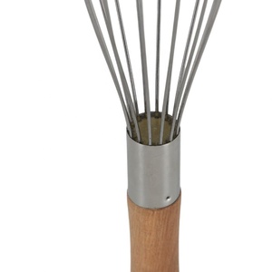 <span class=keywords><strong>Fouet</strong></span> à œufs en acier inoxydable avec manche en bois, mélangeur <span class=keywords><strong>manuel</strong></span> en forme de ballon pour crème fouettée et batteur à œufs, outil de pâtisserie pour la cuisine - Product Image 4