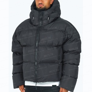 Custom Outdoor Windproof White Goose Down Filled Puffer <b>Jackets</b> Quilted <b>Mens</b> Oversized Warm Cropped <b>Men</b> Winter Down <b>Jacket</b> - Product Image 4