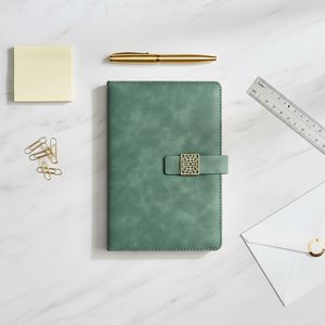 Casebound A5 Size Fitness Recording Medium Travel Journal 100gam Planner Notebook with logo - Product Image 1