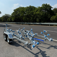 Ventes d'usine, remorque à bateau tandem galvanisée 2T avec certificat VTA