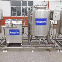 Machine de pasteurisation de lait par lots, pasteurisateur continu, réservoir de refroidissement du lait, ligne de production de yaourt