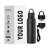 304 Stainless Steel Flask Vacuum Insulated Water Bottle with Handle Lid Double Wall Eco-Friendly Sports Bottle Business Gifts