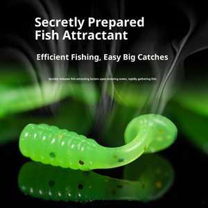 Chiren Micro-Lure Soft Bait T-Tail Melon Seed Spinner Fly Whitebait Chub 1.5cm Appât Artificiel Boîte de 50 Pièces - Product Image 4