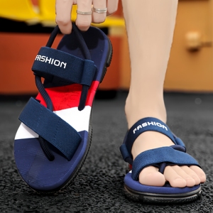 Sandales d'été classiques confortables et colorées pour hommes, double usage, pour la plage - Product Image 3