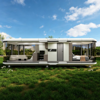 Maison capsule mobile en aluminium durable, option de couleur personnalisée pour les projets de bureaux à domicile et d'hôtels en plein air