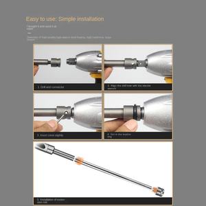 מקדח ברגים חשמליים מקדחה קצת מתארך עץ תבנית עץ מתקדח קצת פלדה טוויסט מתל מתאם חיבור מוט - Product Image 3