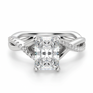 แหวนเพชรโมอิสสำหรับผู้หญิงแหวนครบรอบแต่งงานสีเงินสเตอร์ลิงดีไซน์ใหม่ - Product Image 1