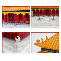 6221 Wange enfants bloc en plastique jouets de construction Hall of Supremi: harmonie dans la cité interdite ancien modèle chinois pour les enfants