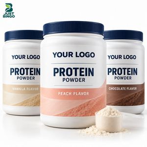 Proteína Halal en Polvo en Bolsas de Papel con Fórmula Personalizada y Etiquetas Impresas - Product Image 1