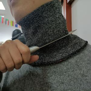 Protector de Cuello HPPE Nivel X AmpsafeX al por Mayor, Personalizable, Resistente a Cortes, Gris, para Trabajos con Vidrio/Acero - Product Image 5