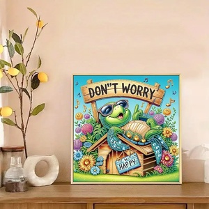Mosaico di Diamanti 5D Fai-<span class=keywords><strong>da</strong></span>-Te con Stampa di Cartoni Animati, Tartaruga e Albero in Resina per Decorazione Casa - Product Image 3