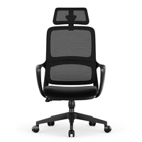 Siège de bureau de direction en Inde, accoudoir de bureau, moderne pivotant, ergonomique, avec dos en maille, en bois