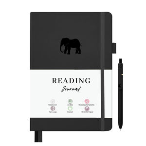 Diario de Lectura con Impresión Personalizada, Cubierta de Cuero, Libro de Registro de Lecturas, Tapa Dura para Amantes de los Libros, Agenda sin Fecha, Planificador, Cuaderno - Product Image 3