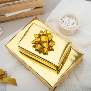 Merture Gold Wrapping Paper Roll 17 In X 784.4 In Metallic With Grid Lines For Gift <b>Wrap</b> Birthday Christmas Wedding - Product Image 5