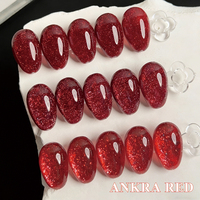 Kit de vernis à ongles en gel UV professionnel de salon, haute qualité, non toxique, couleurs durables, kit de vernis à ongles en gel rouge