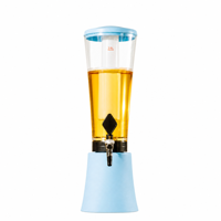 Distributeur de boissons 3L Or et Argent avec robinet pour bar et fêtes